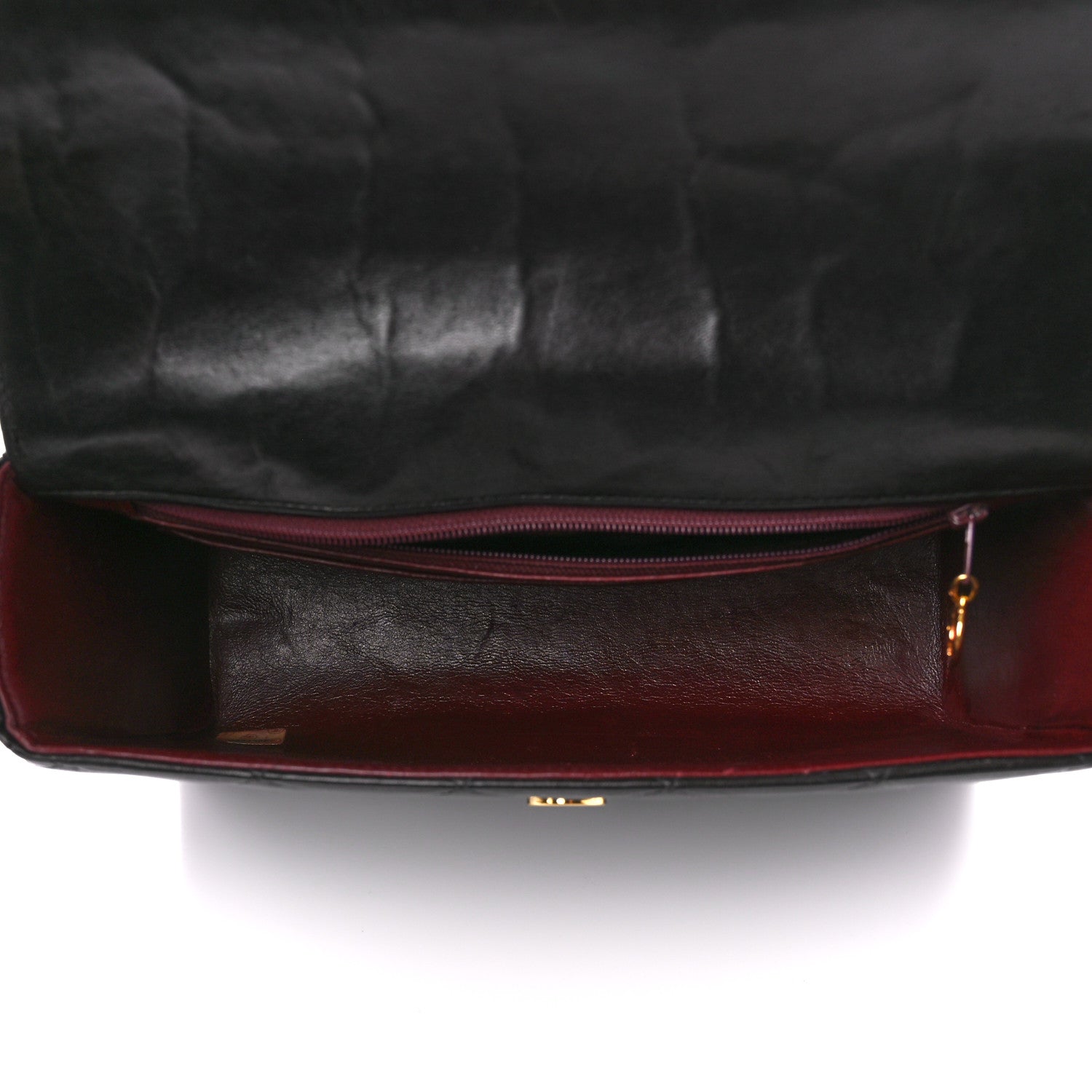 Chanel Lambskin Quilted CC Single Flap Shoulder Bag Black 5 of 14