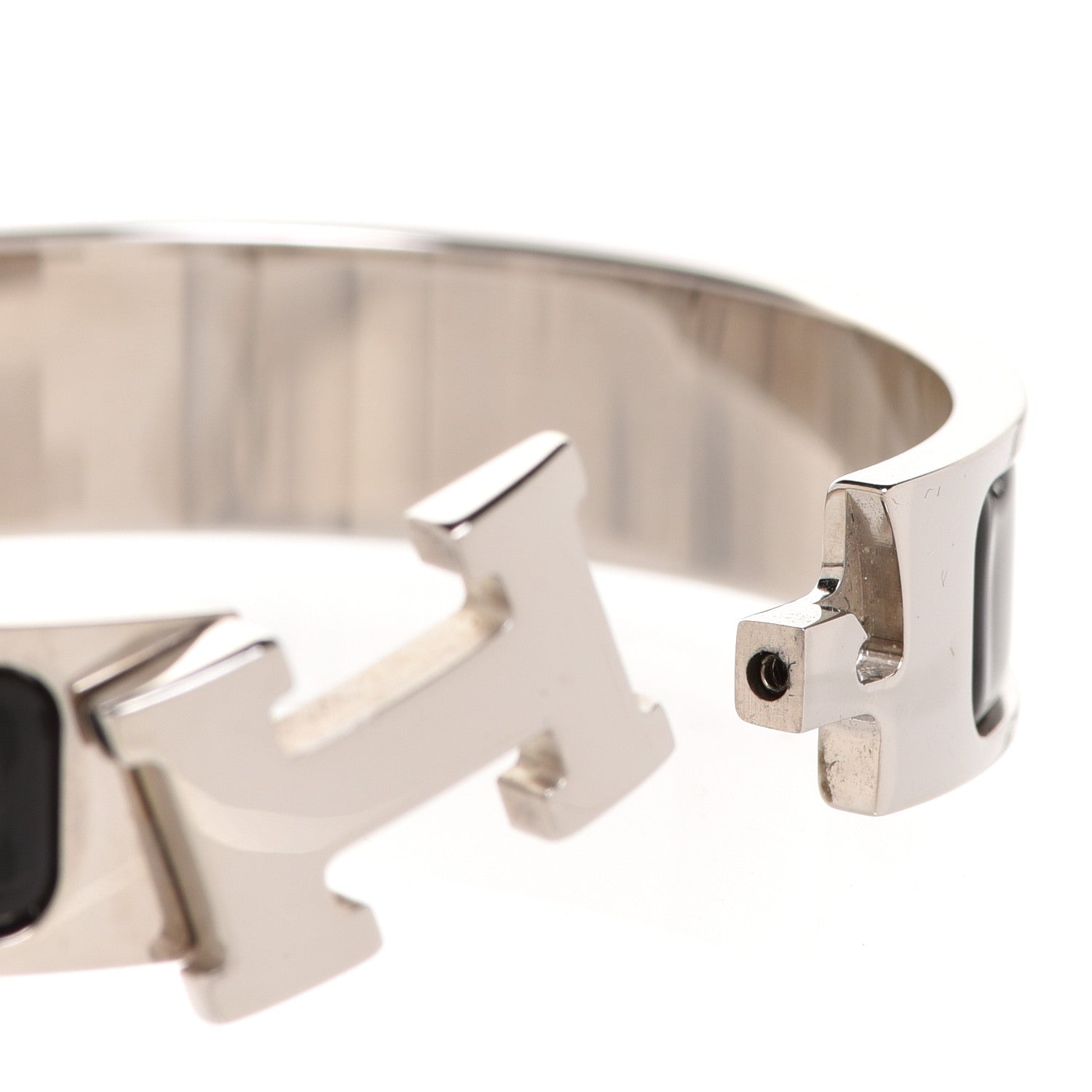 Hermes Enamel Narrow Clic Clac H Bracelet GM Black 4 of 6