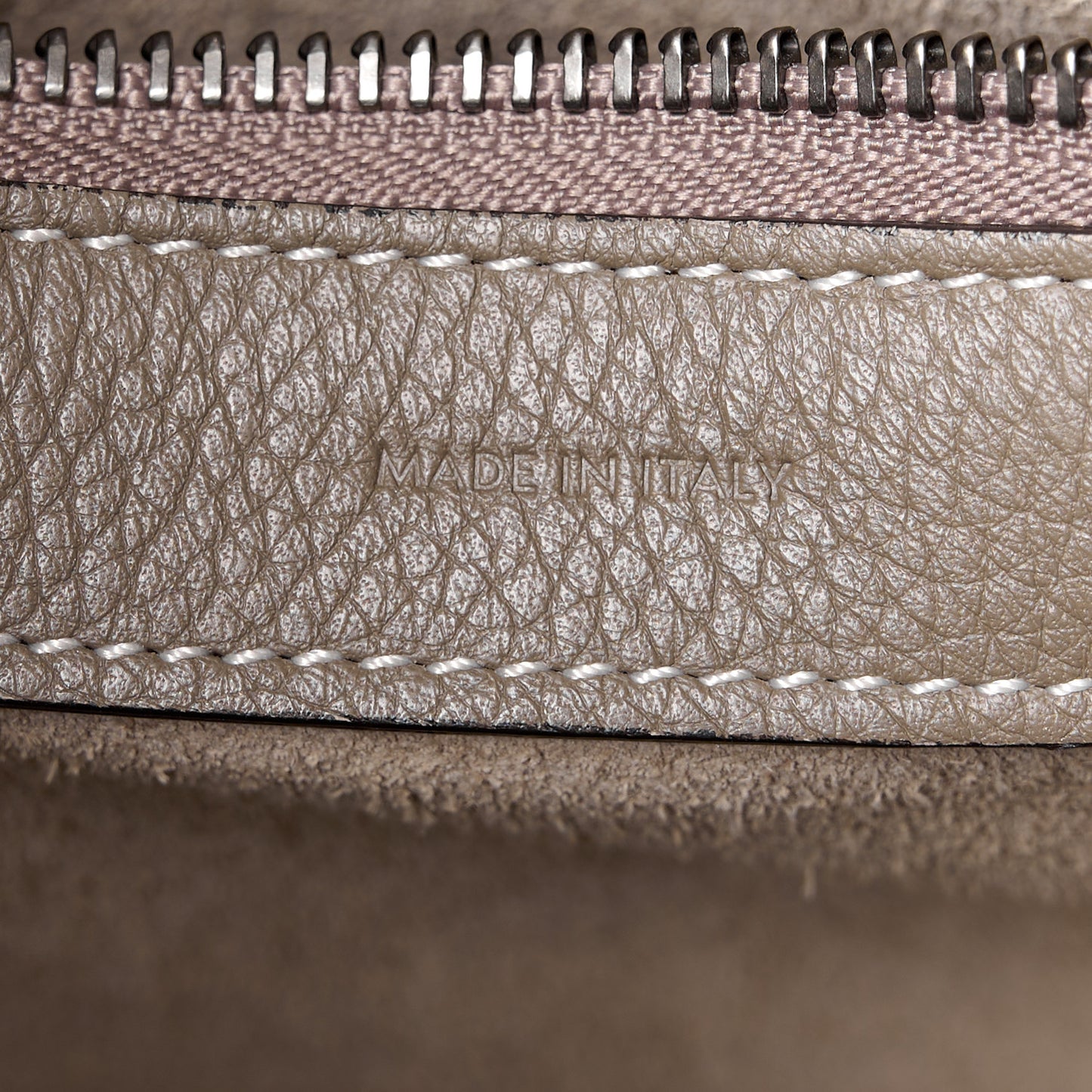 Drummed Calfskin Micro Luggage Souris