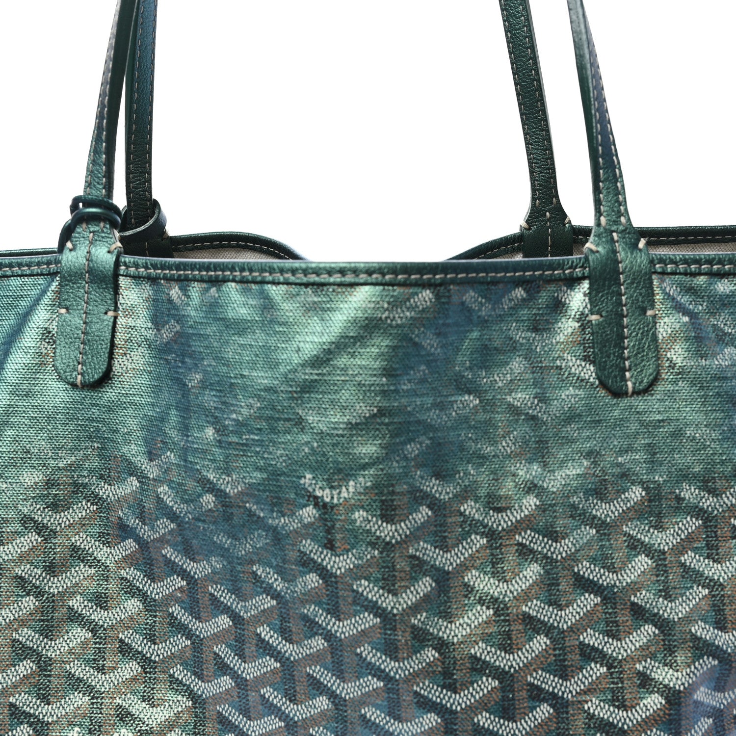 Goyard Iridescent Goyardine Saint Louis GM Pearly Green 9 of 12
