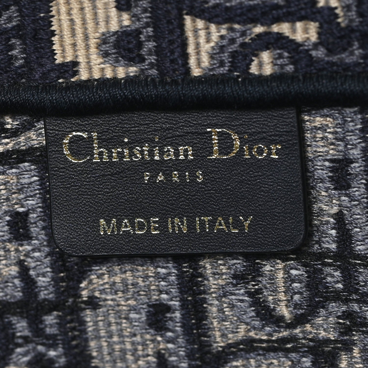 Christian Dior Oblique Large Book Tote Blue Multicolor 6 of 10