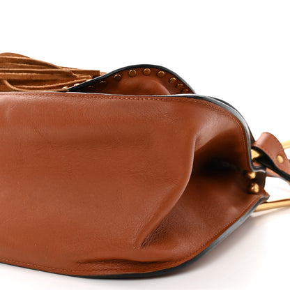 Chloe Calfskin Medium Braided Hudson Double Carry Shoulder Bag Caramel 11 of 15