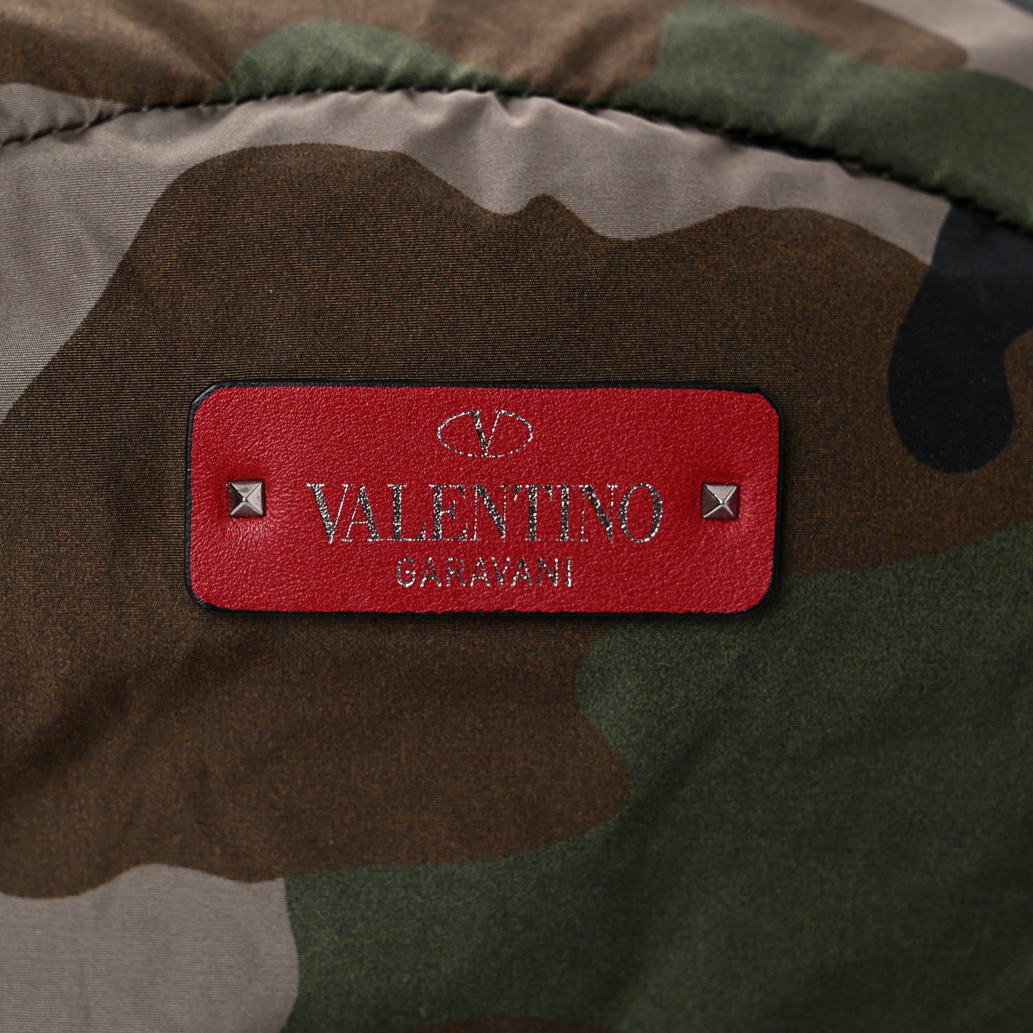 Valentino Garavani Nylon Camouflage Belt Bag Army Green 9 of 9