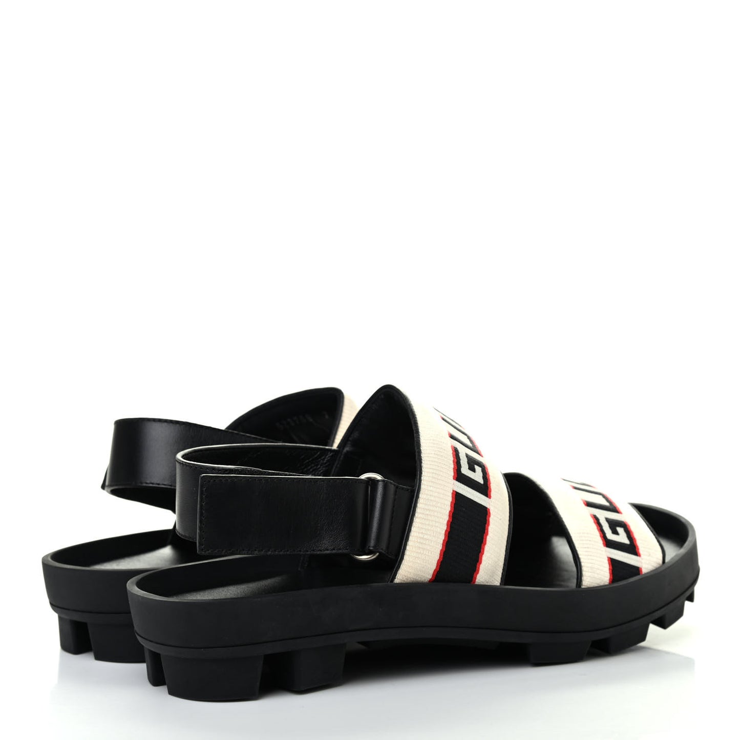 Nylon Cirano Lux Stripe Mens Cleat Sole Slingback Sandals 7 Ecru Poppy Black