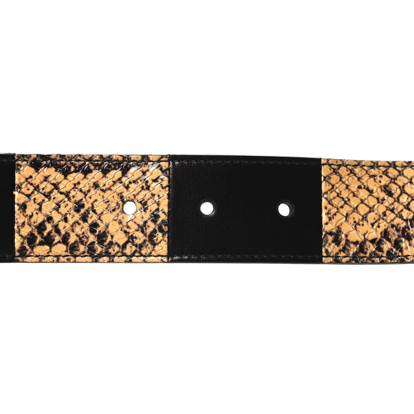 Ciny Calfskin Lux Snakeskin Torchon 35mm Belt 85 34 Black