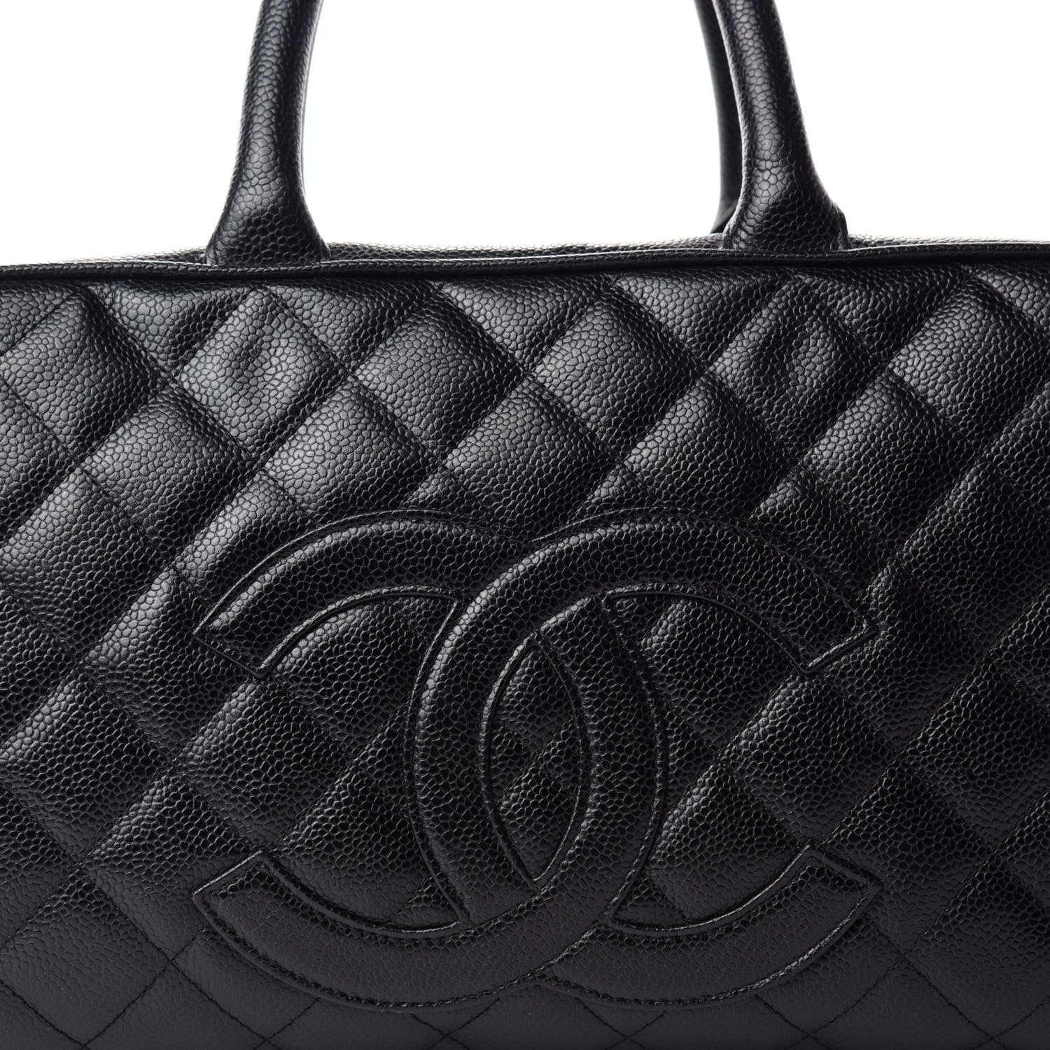 Chanel Caviar Quilted Large Bowler Black 13 of 13