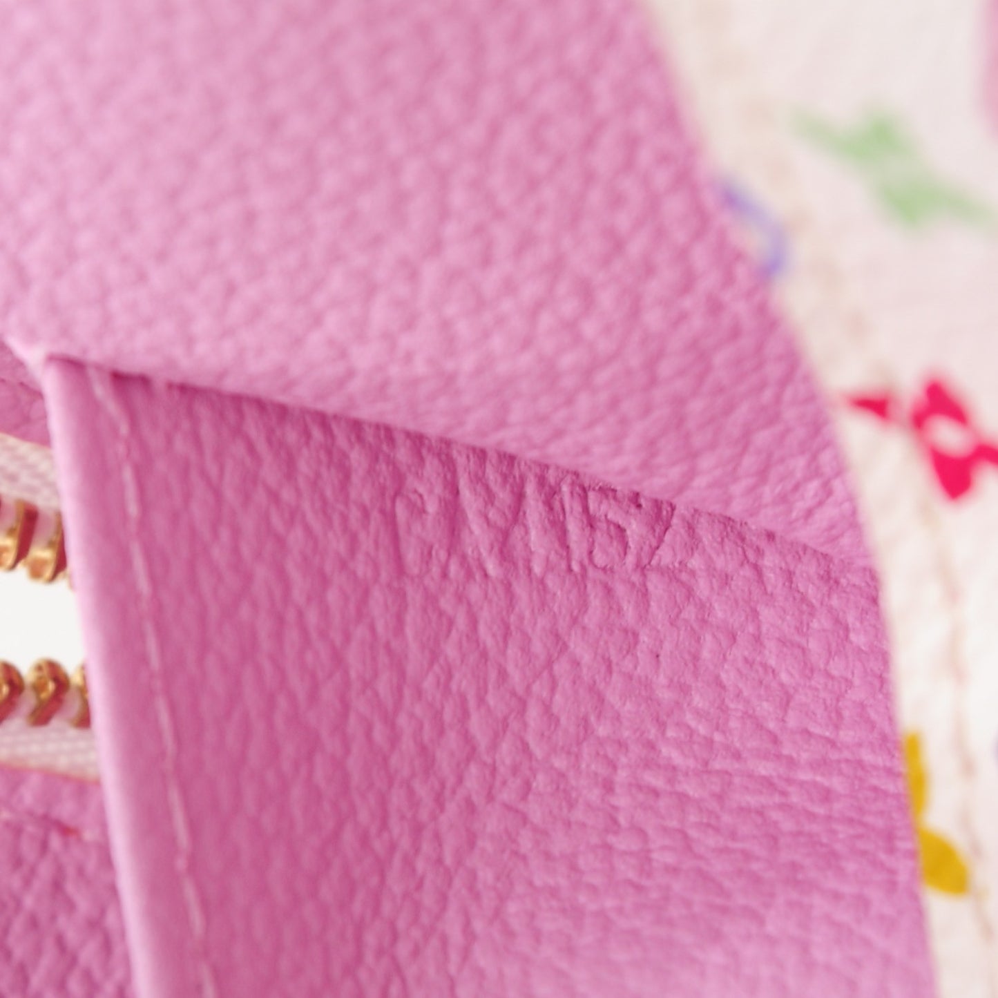 Monogram Multicolor Cosmetic Pouch White Litchi