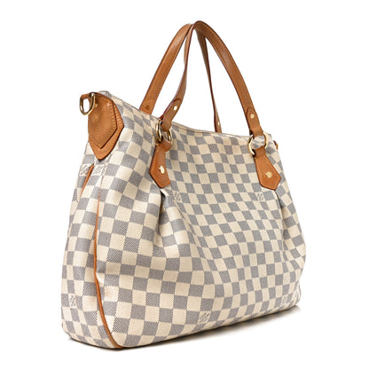 Louis Vuitton Damier Azur Evora MM 3 of 9