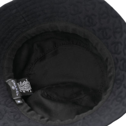 Chanel Mixed Fibers CC Bucket Hat M Black White 7 of 8