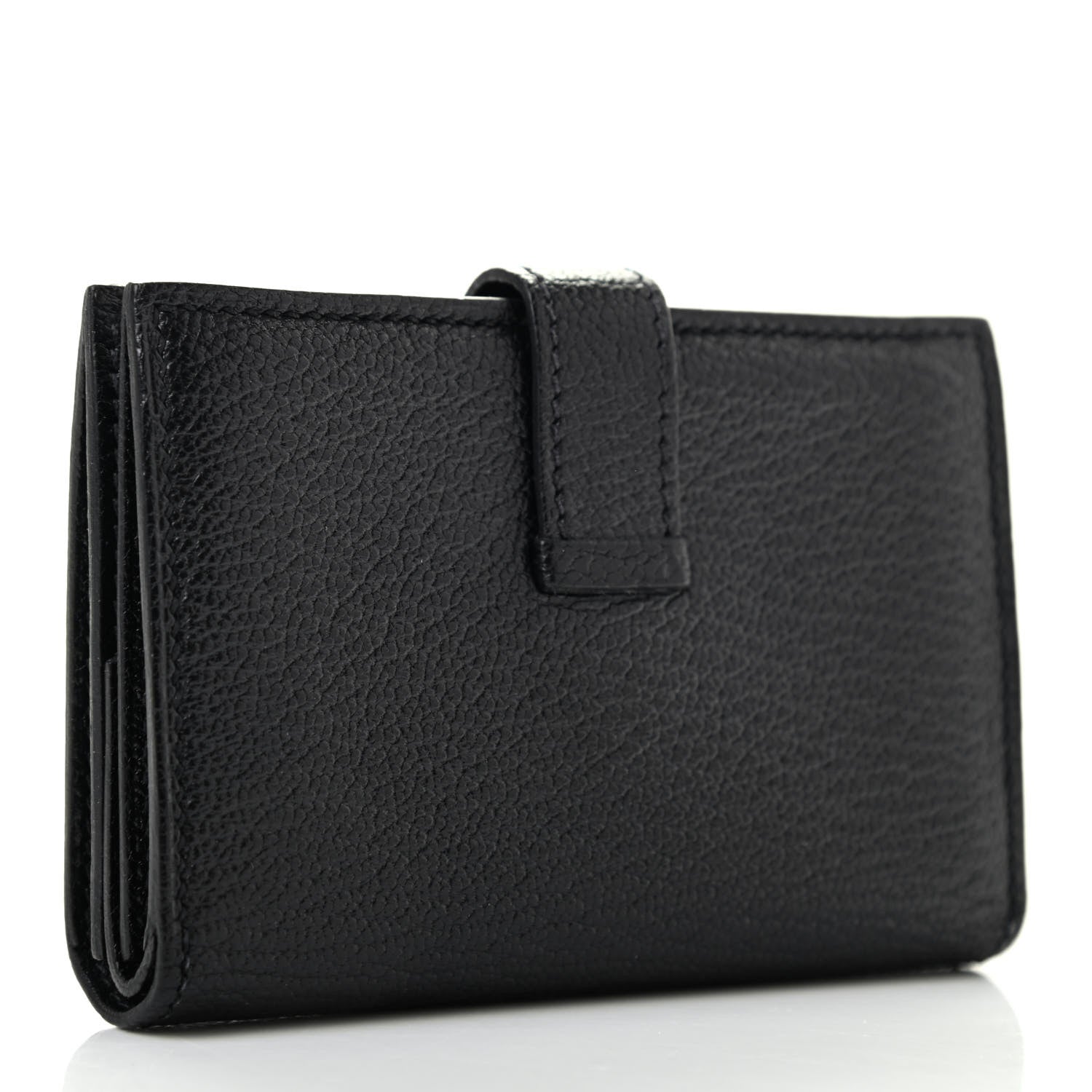 Hermes Chevre Mysore Mini Bearn Wallet Black 3 of 7