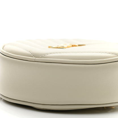 Saint Laurent Calfskin Matelasse Chevron Quilted Baby Round Vinyle Belt Bag Blanc Vintage 10 of 11