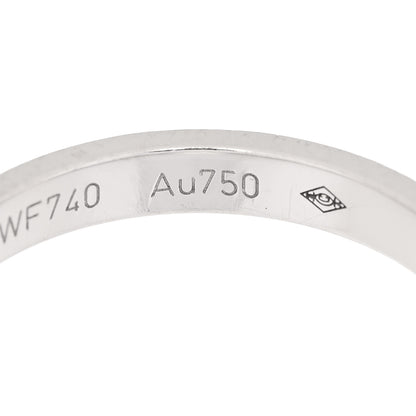 Cartier 18K White Gold Diamond 2.6mm LOVE Paved Band Ring 50 5.25 5 of 6