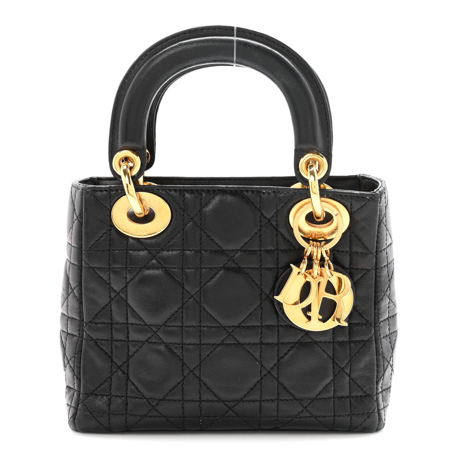 Christian Dior Lambskin Cannage Mini Lady Dior Black 1 of 9
