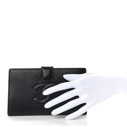 Chanel Caviar Timeless CC French Wallet Black 2 of 10
