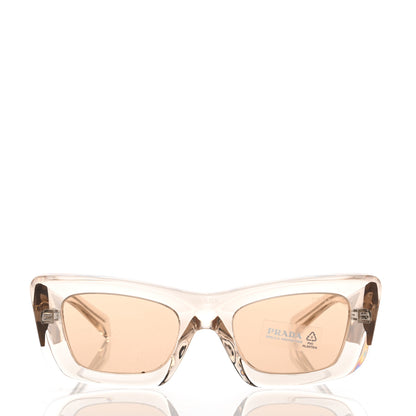 Prada Cat Eye Sunglasses SPR 19M Transparent Beige 2 of 8