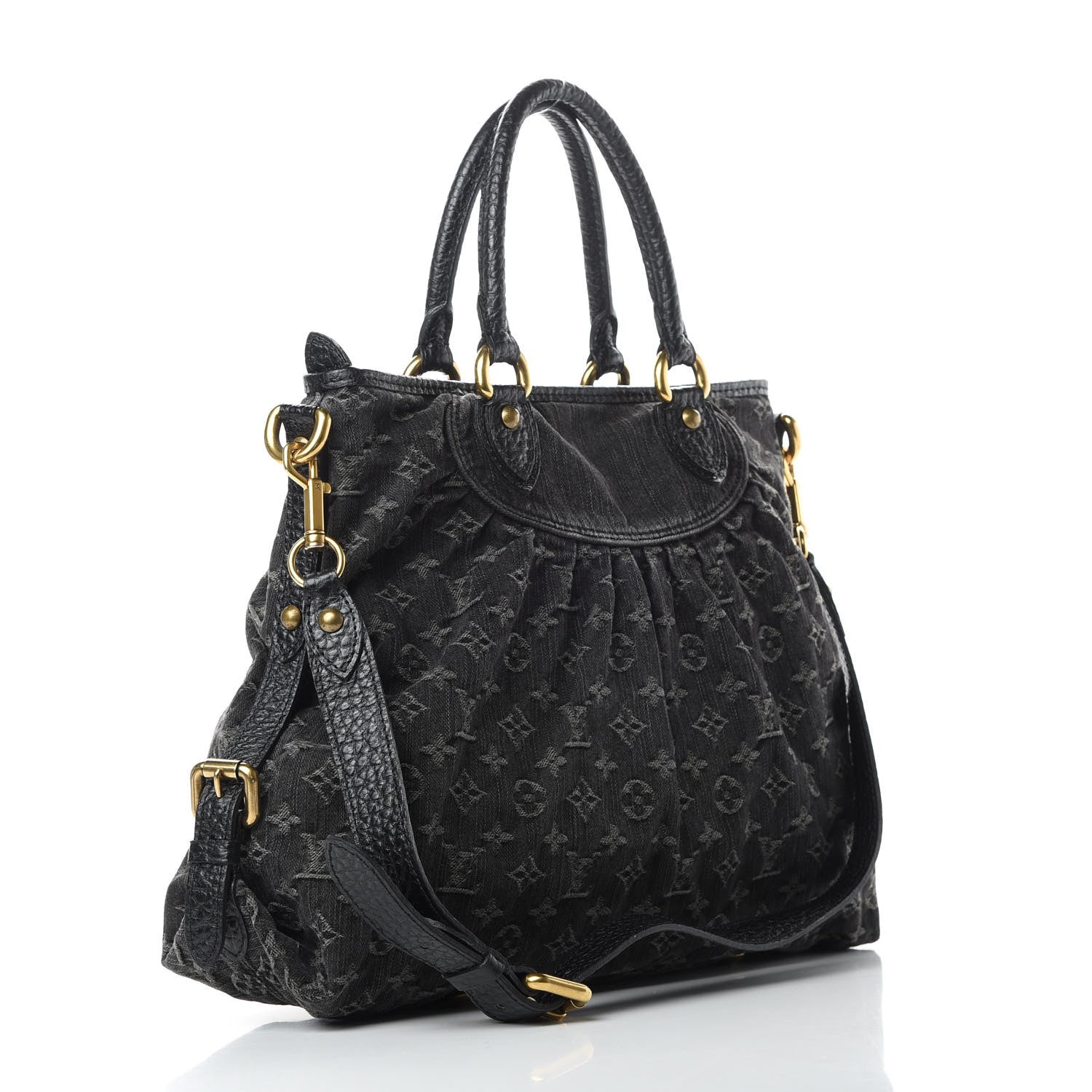 Louis Vuitton Denim Neo Cabby GM Black 3 of 12