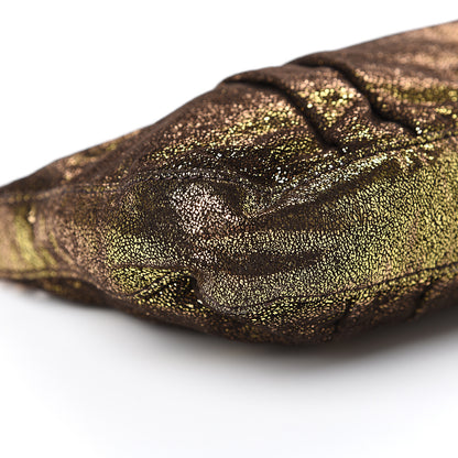 Fendi Metallic Canvas Pochette Gold 8 of 9