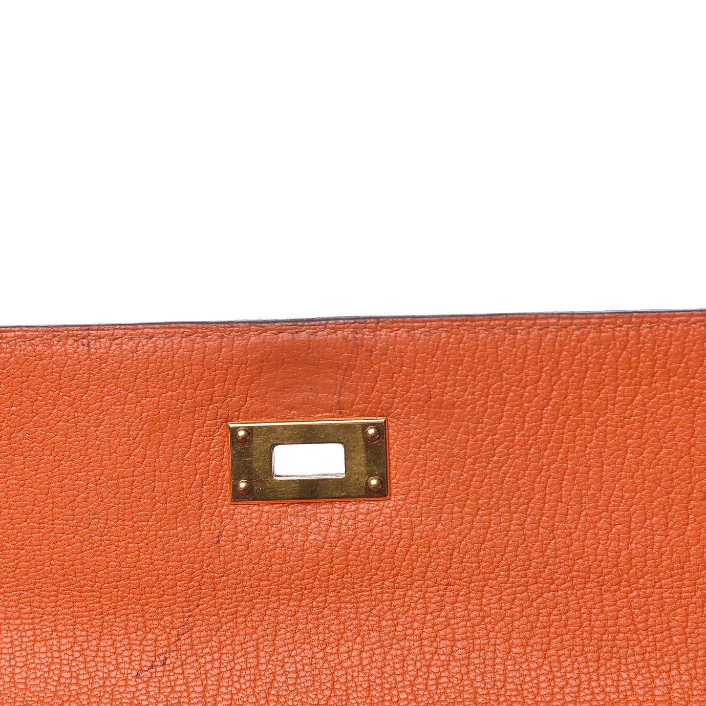 Chevre Mysore Kelly Longue Wallet Orange
