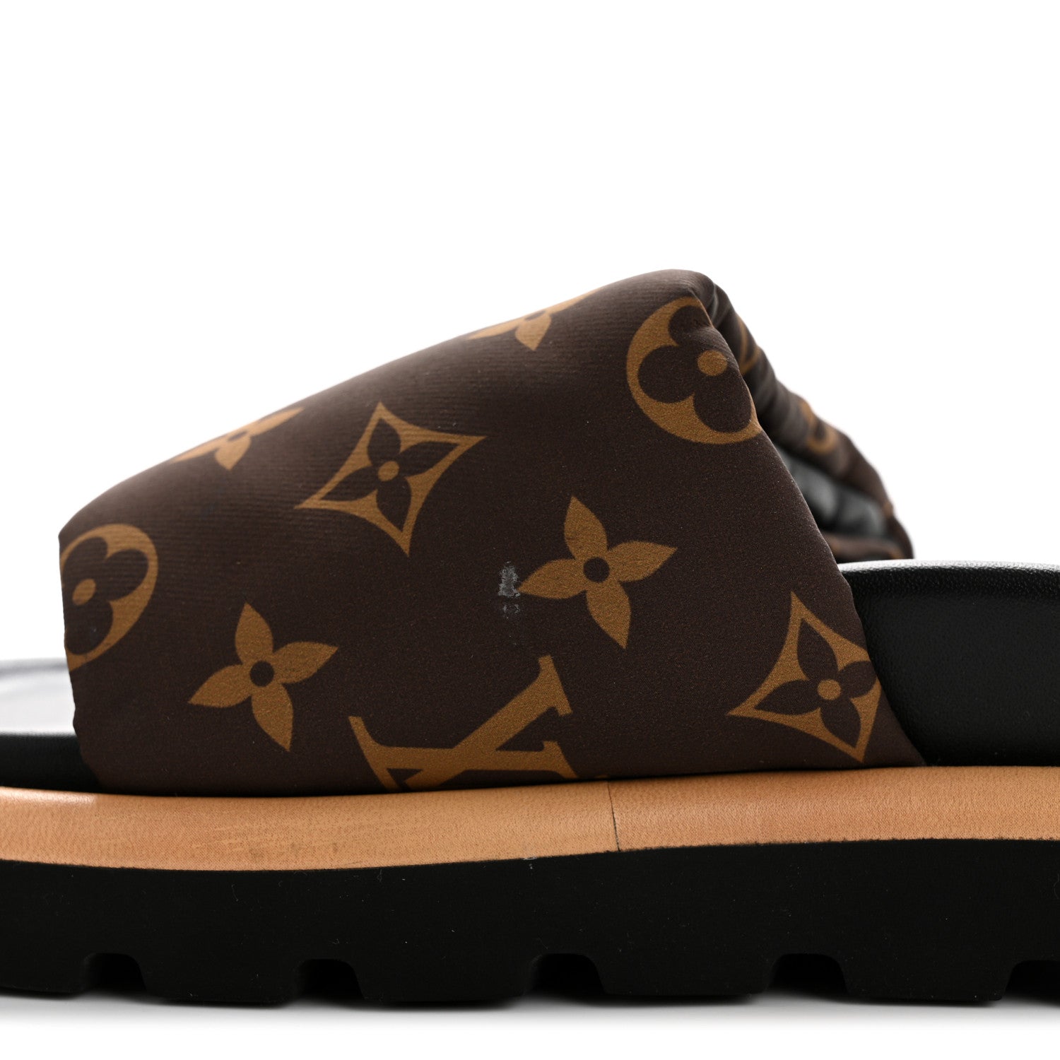 Louis Vuitton Nylon Monogram LV Pool Pillow Flat Comfort Mule 37 Cacao Brown 13 of 13