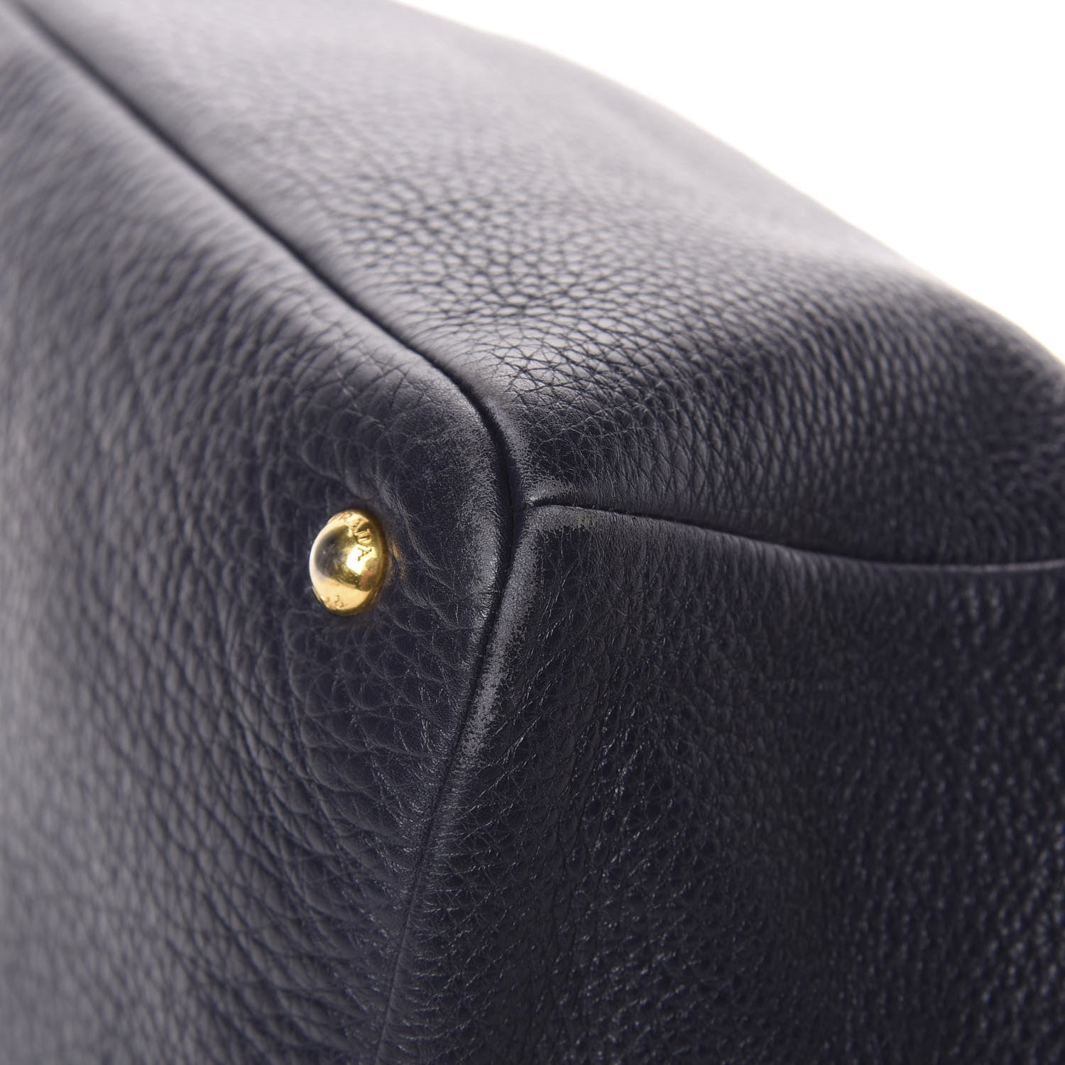 Prada Vitello Daino Side Pocket Tote Baltico 7 of 12