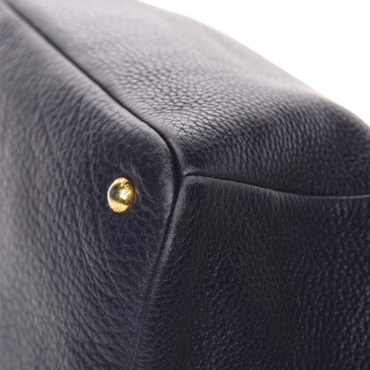 Prada Vitello Daino Side Pocket Tote Baltico 7 of 12