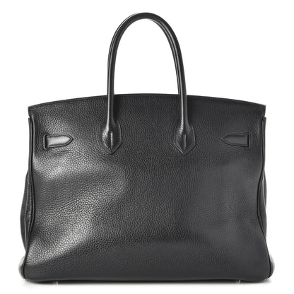 Hermes Taurillon Clemence Birkin 35 Black 4 of 35