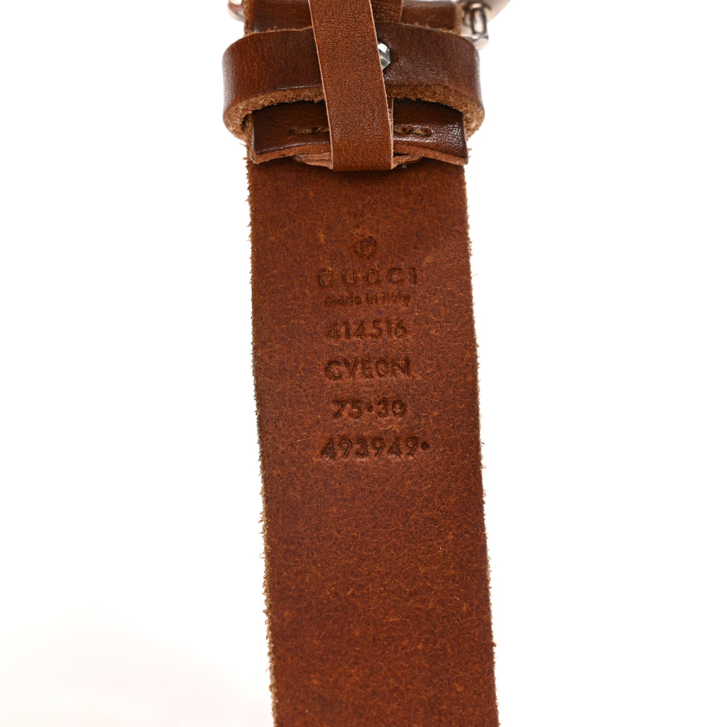 Cuoio Toscano Nickel Double G 30mm Belt 75 30 Cuir