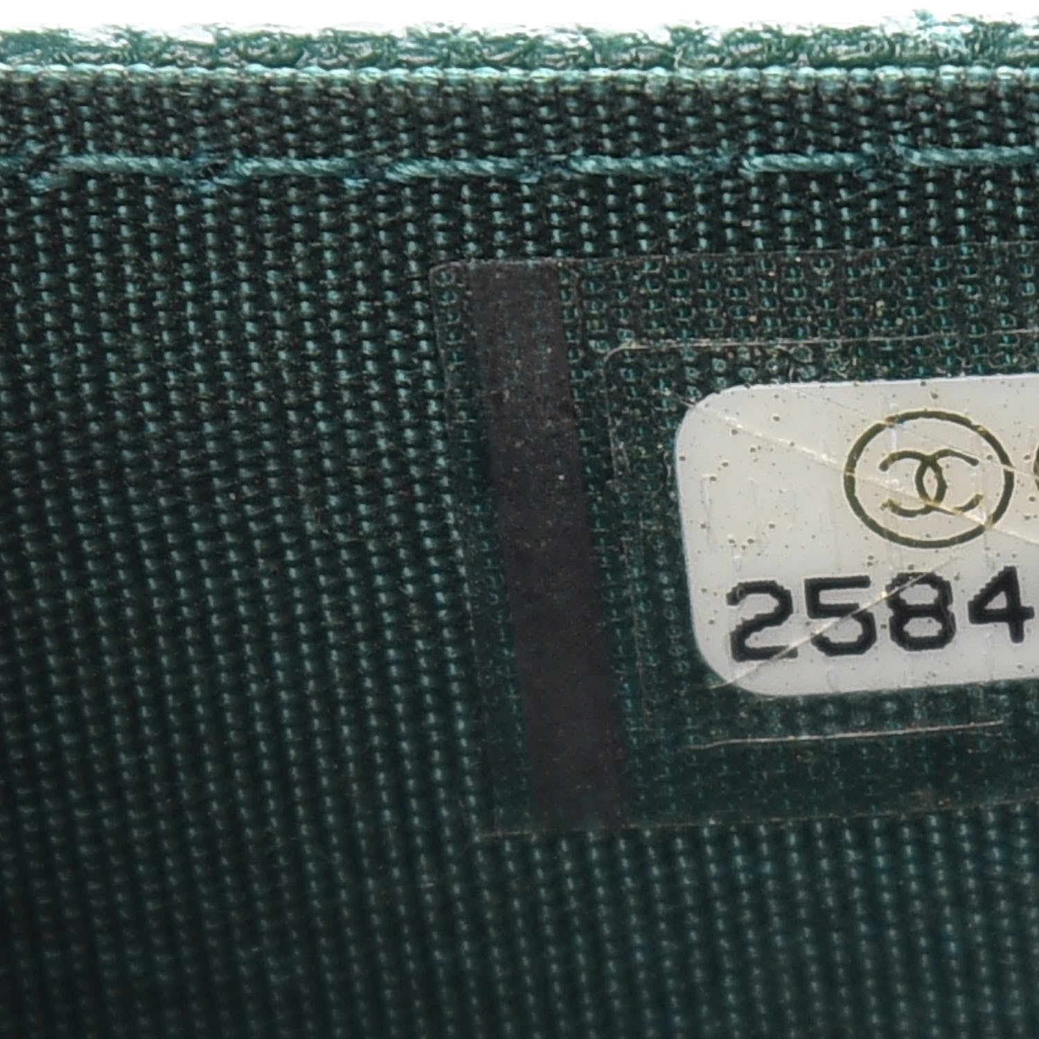 Chanel Caviar Quilted Boy Card Holder Wallet Green 8 of 9