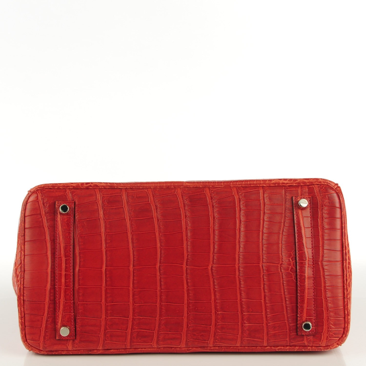 Hermes Matte Porosus Crocodile Birkin 35 Bougainvillea 5 of 23