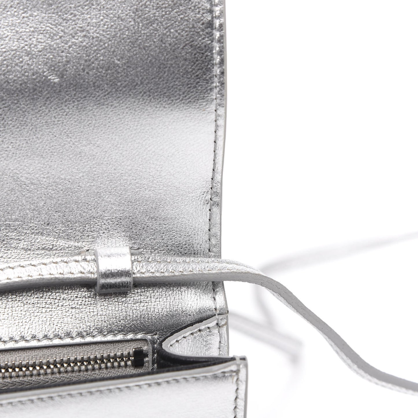 Nappa Silk Fetiche Clutch Argento