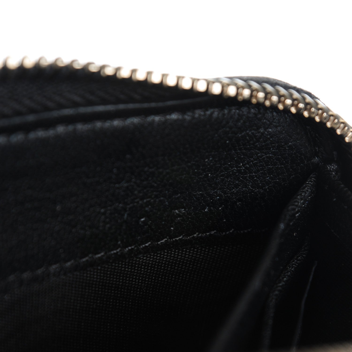 Givenchy Calfskin Crocodile Embossed Pandora Zip Around Wallet Black 8 of 8