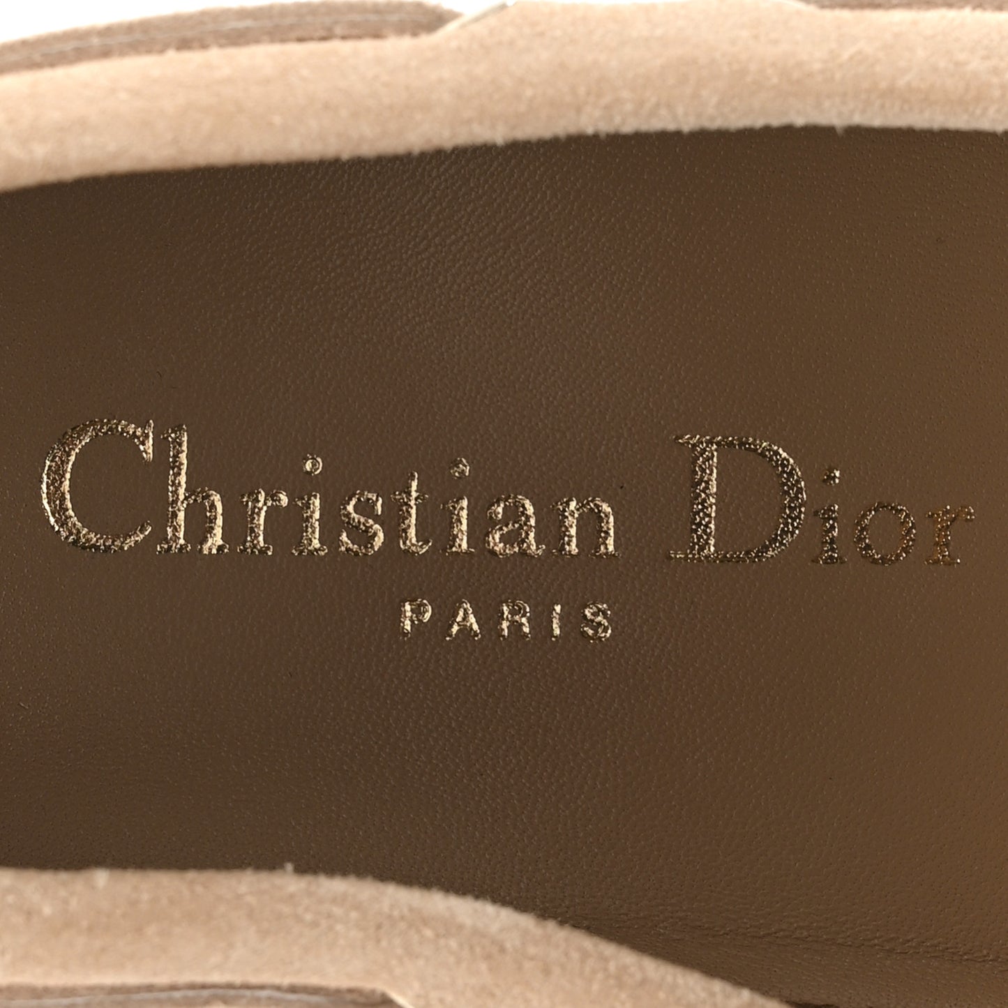 Suede Miss Dior Street Loafers 37.5 Chair