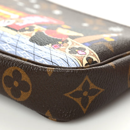 Louis Vuitton Monogram 2021 Christmas Animation London Mini Pochette Accessories Red 9 of 10