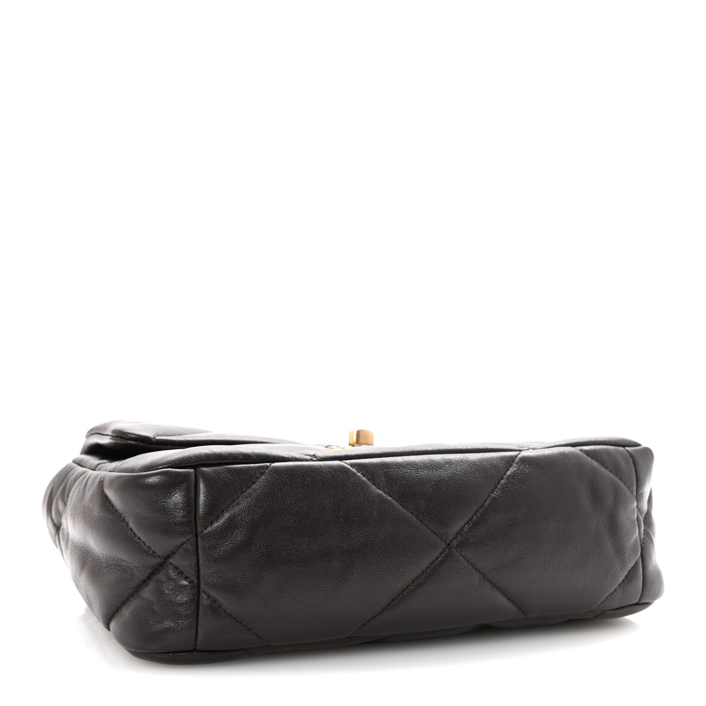Lambskin Quilted Medium Chanel 19 Flap Dark Brown