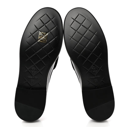 Chanel Lambskin Quilted CC Turnlock Loafers 36 Black 5 of 9