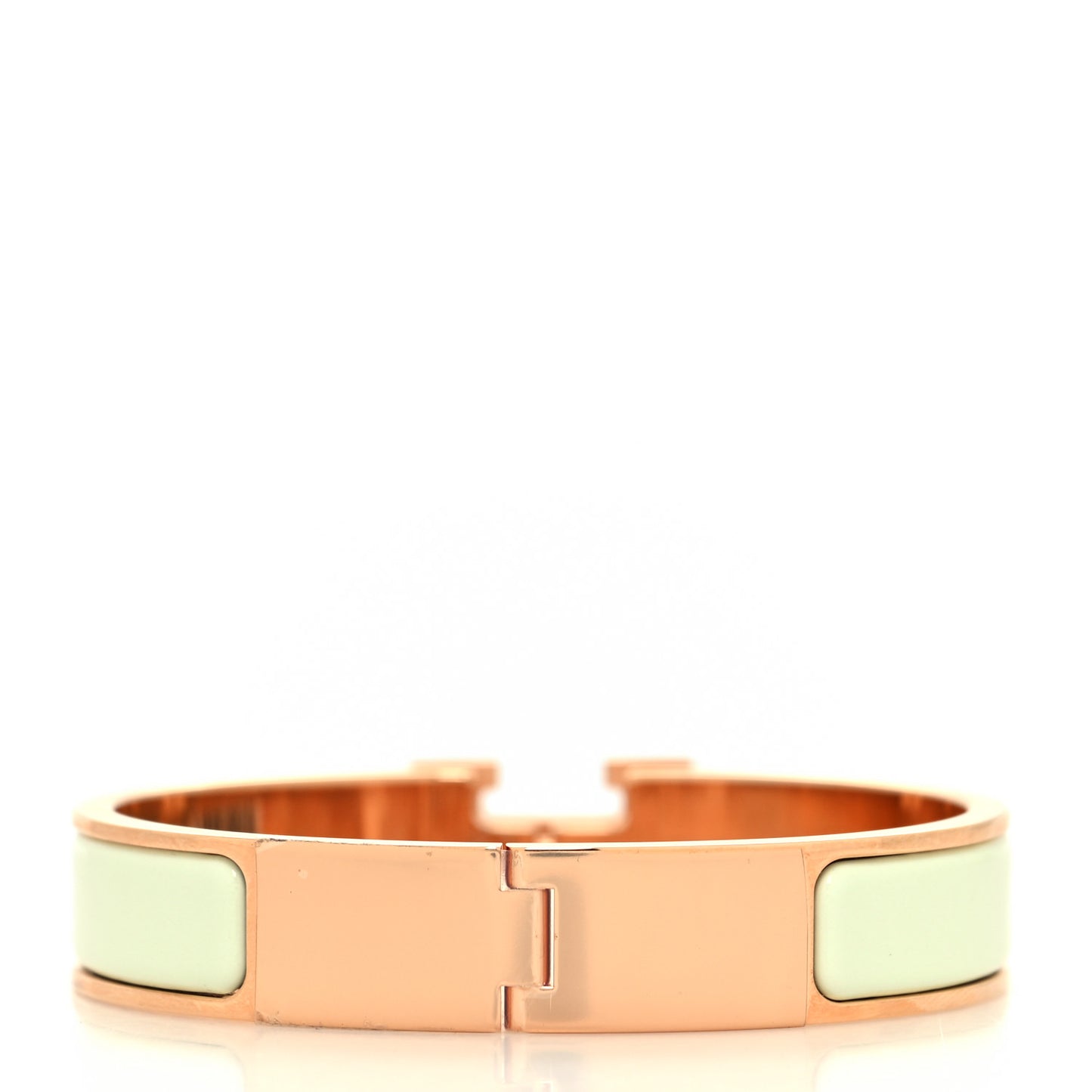 Enamel Narrow Clic Clac H Bracelet PM Vert Fizz