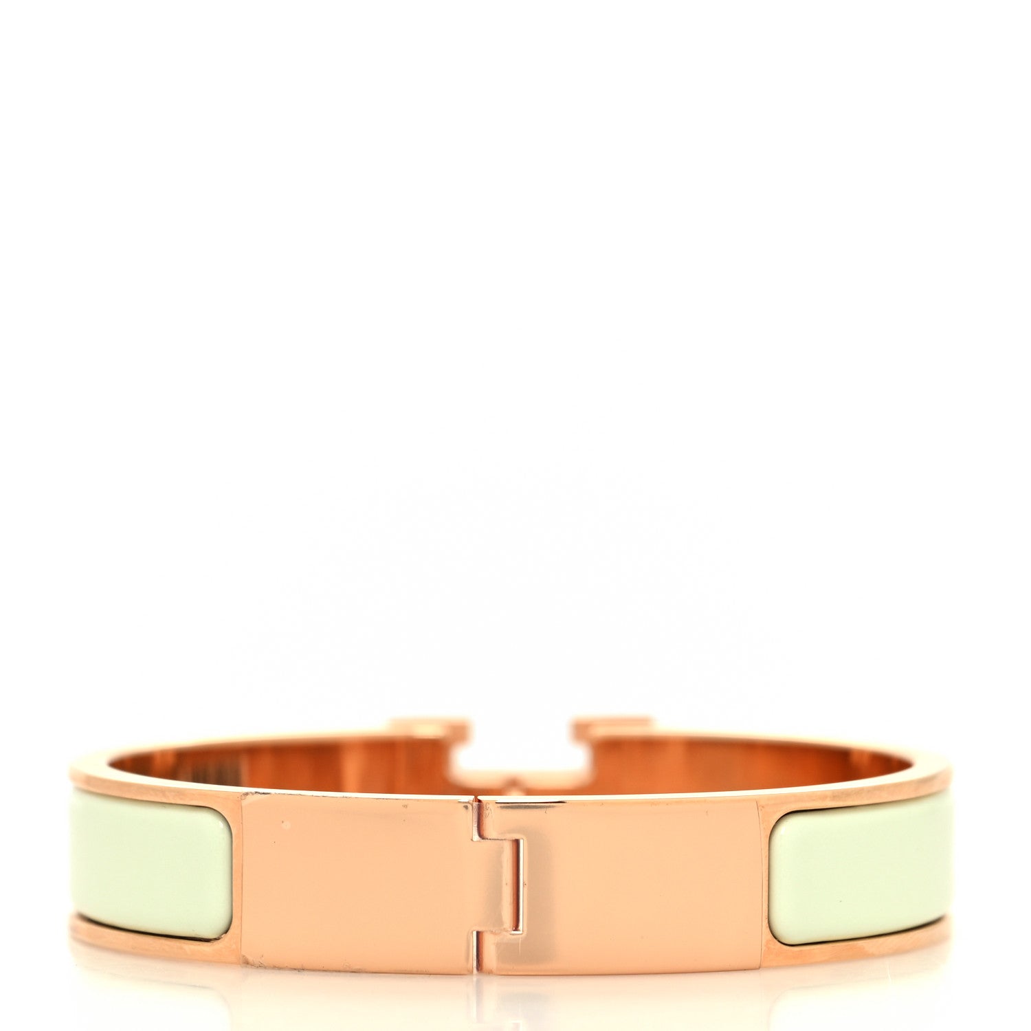 Hermes Enamel Narrow Clic Clac H Bracelet PM Vert Fizz 3 of 5