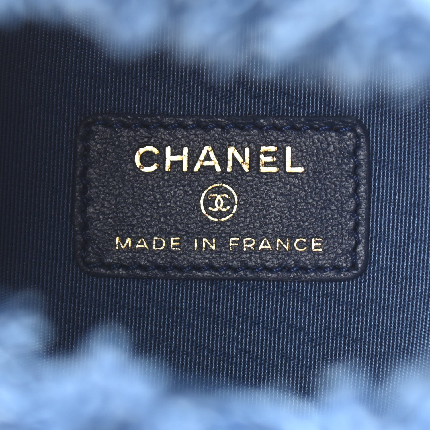 Chanel Denim Quilted Mood Mini Bucket With Chain Blue Multicolor 6 of 11