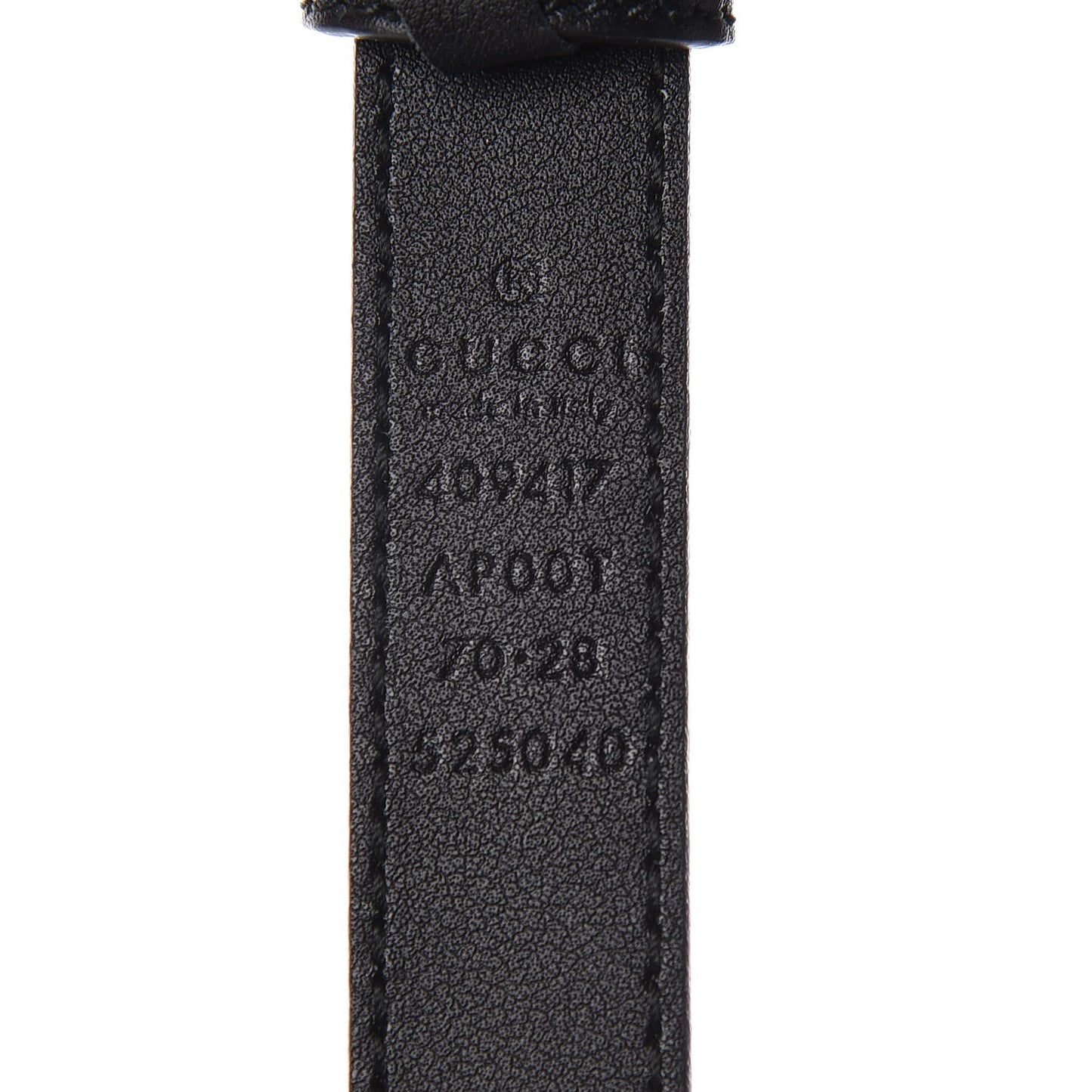 Calfskin Double G 20mm Belt 70 28 Black