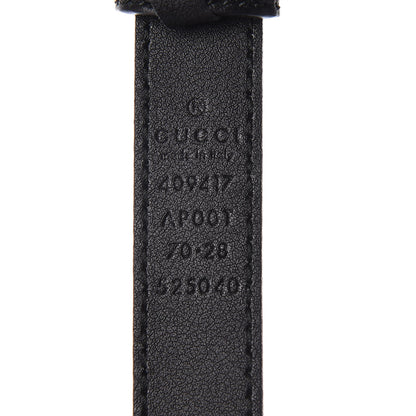 Gucci Calfskin Double G 20mm Belt 70 28 Black 6 of 6