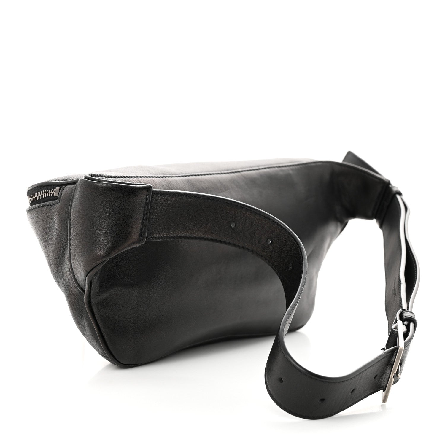 Saint Laurent Calfskin Monogram Belt Bag Black 3 of 11