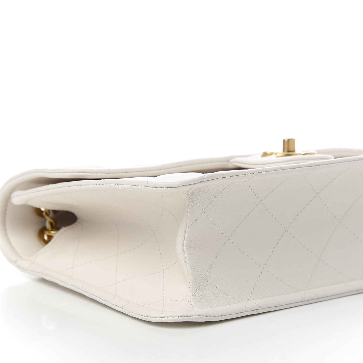 Caviar Quilted Large Sweet Classic Flap White
