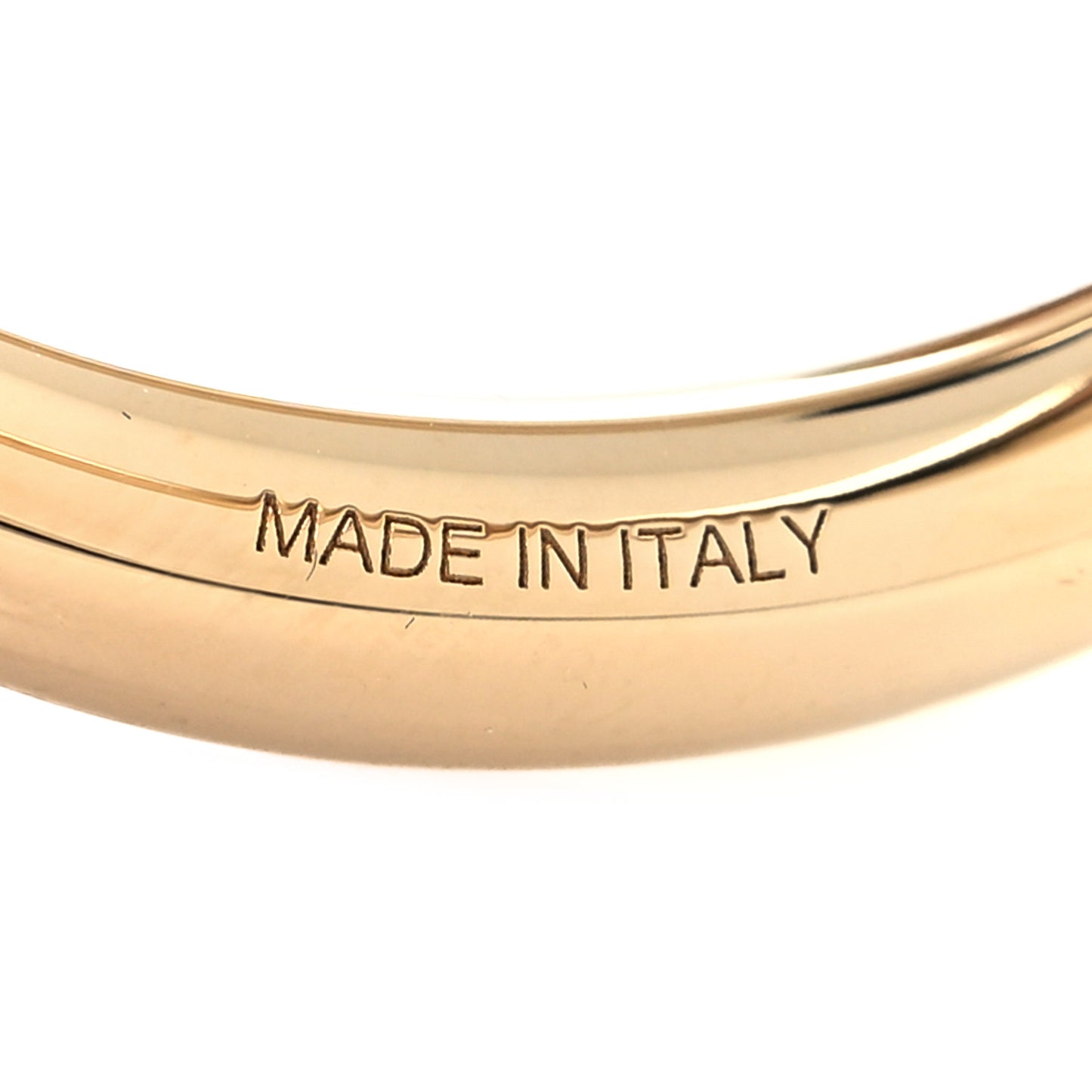 Permabrass Round Scarf Ring Gold