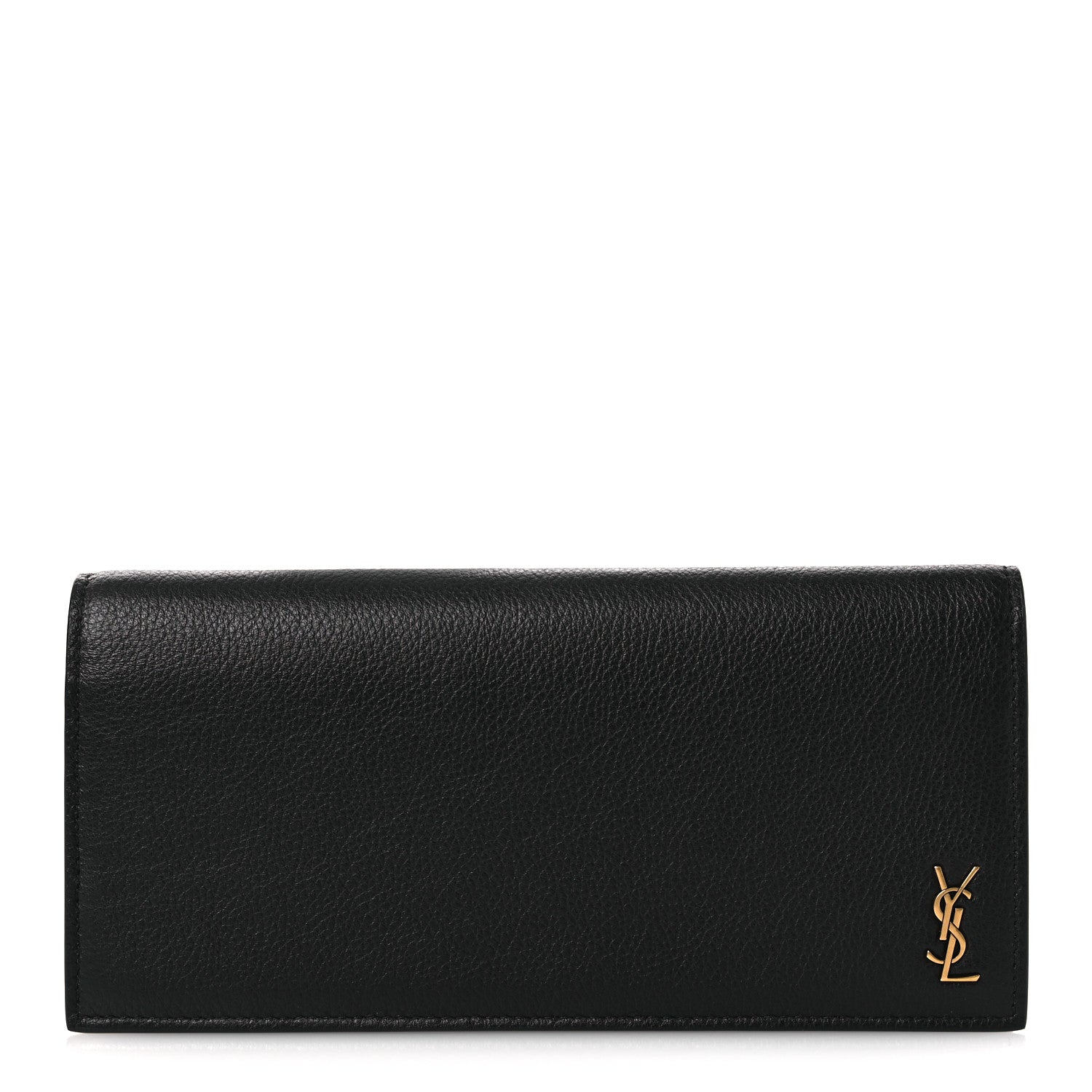 Saint Laurent Calfskin Tiny Monogram Cassandre Wallet Black 2 of 16