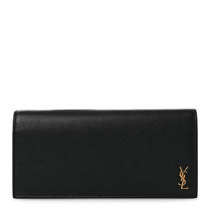 Saint Laurent Calfskin Tiny Monogram Cassandre Wallet Black 2 of 16