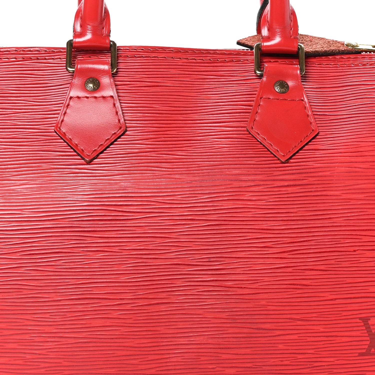 Louis Vuitton Epi Speedy 25 Castillan Red 8 of 14