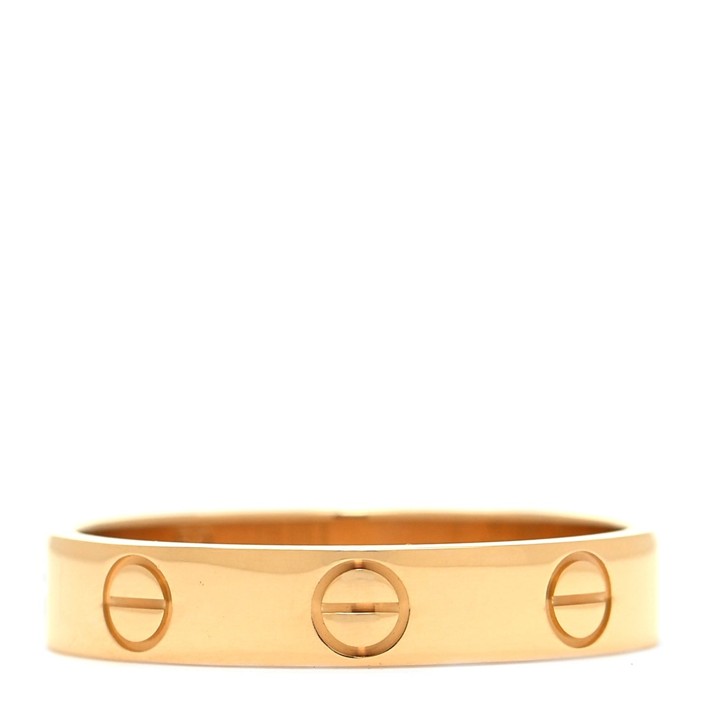 18K Yellow Gold 3.5mm LOVE Wedding Band Ring 52 6