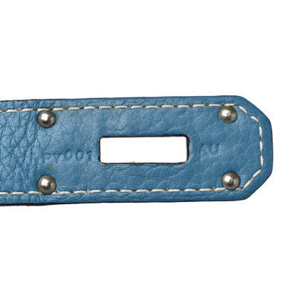Hermes Taurillon Clemence Jypsiere 31 Blue Jean 7 of 17