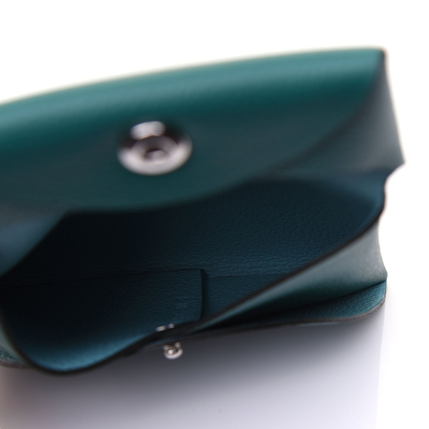 Hermes Evercolor Verso Bastia Coin Purse Malachite Bleu Atoll 5 of 8