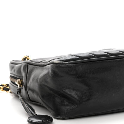 Chanel Lambskin Surpique Chevron Small Tote Black 10 of 14